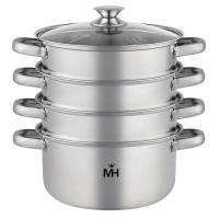 MC-1615 Пароварка 2,1 л, 18см 3 яруса, индукция, нержавеющая сталь, MercuryHaus