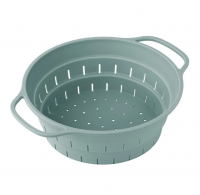 SS0000425 Дуршлаг складной силиконовый Smart Helper, d 25,5см шалфей