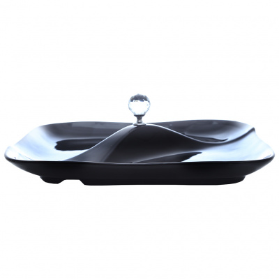 **45377 Блюдо DIAMANT2 NEW 30,5*29,5*10,5см цвет чёрный