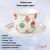 EL-R1182/CEVE Чайная пара: чашка 370мл с блюдцем 17см, Easy Life, Christmas Eve, декор "Новогодние шары"