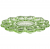 355-445 Подставка для 12яиц "SUNDAY" GREEN 26,5*26,5*2см