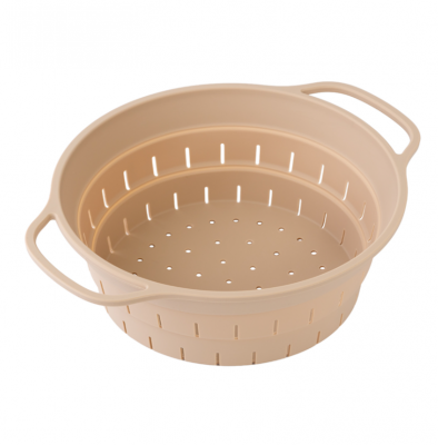 SS0000426 Дуршлаг складной силиконовый Smart Helper, d 25,5см  карамель